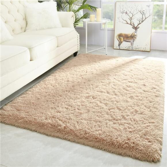 Modern Soft Fluffy Large Shaggy Rug for Bedroom Livingroom Dorm Kids Room Indoor - Picture 1 of 8